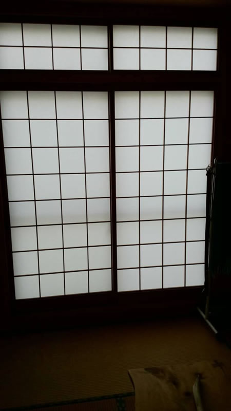 名古屋市熱田区のお客様障子の張替え写真