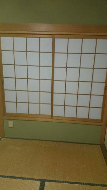 名古屋市熱田区のお客様障子の張替え写真
