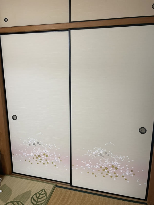尾張旭市のお客様襖の張替え写真