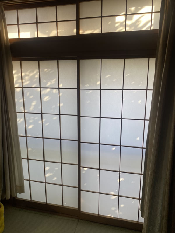 郡上市のお客様障子の張替え写真