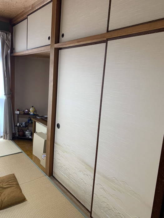 富岡市のお客様襖の張替え写真