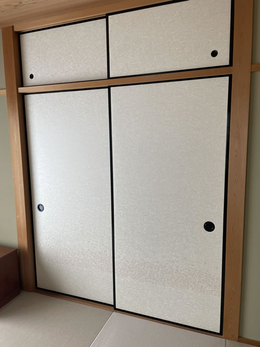 富岡市のお客様襖の張替え写真