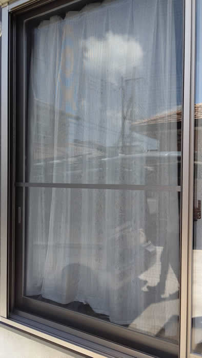 淡路市のお客様網戸の張替え写真