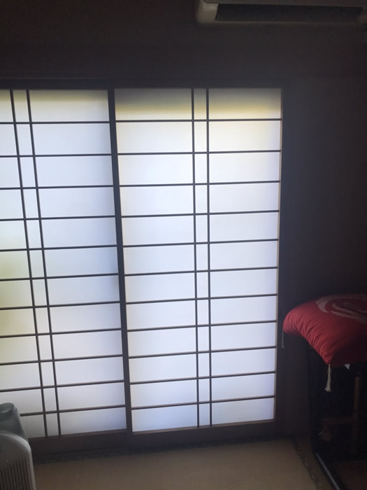 淡路市のお客様障子の張替え写真