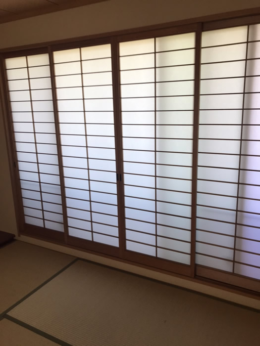 淡路市のお客様障子の張替え写真