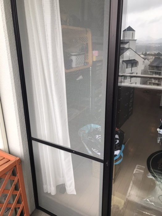 加古郡のお客様網戸の張替え写真