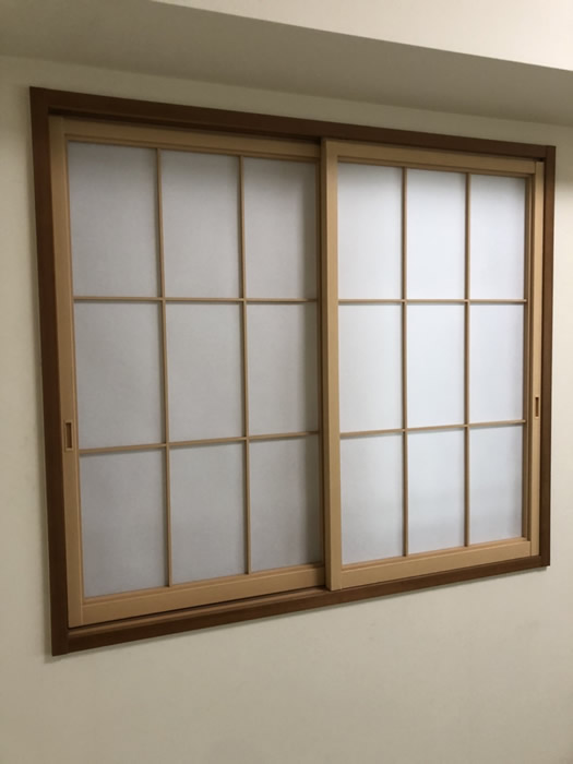 神崎郡のお客様障子の張替え写真