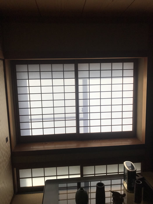 神戸市東灘区のお客様障子の張替え写真