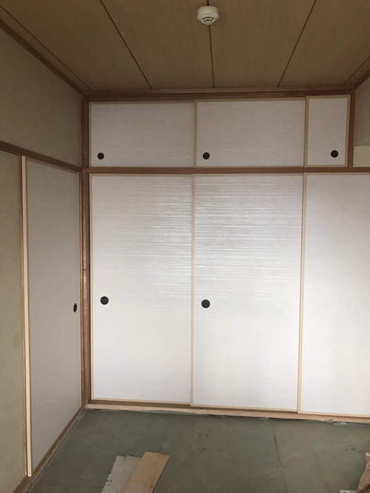 神戸市兵庫区のお客様襖の張替え写真