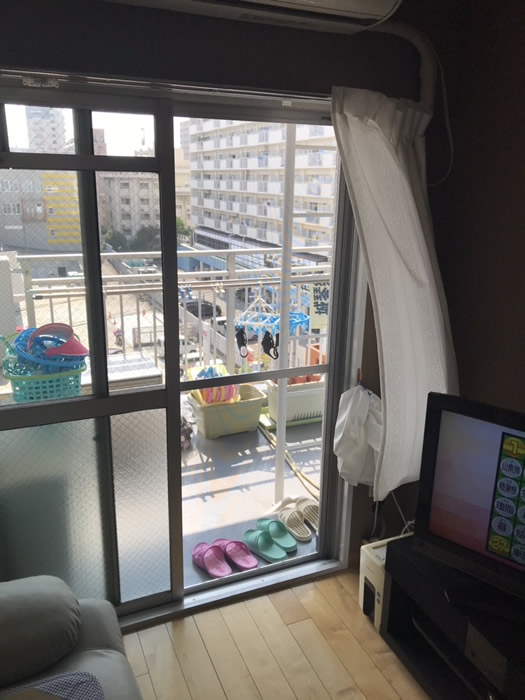 神戸市長田区のお客様網戸の張替え写真