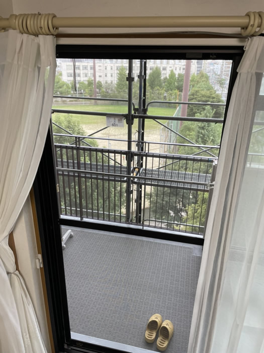 神戸市長田区のお客様網戸の張替え写真