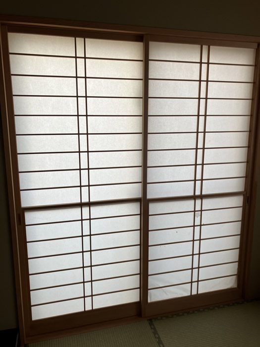 神戸市長田区のお客様障子の張替え写真