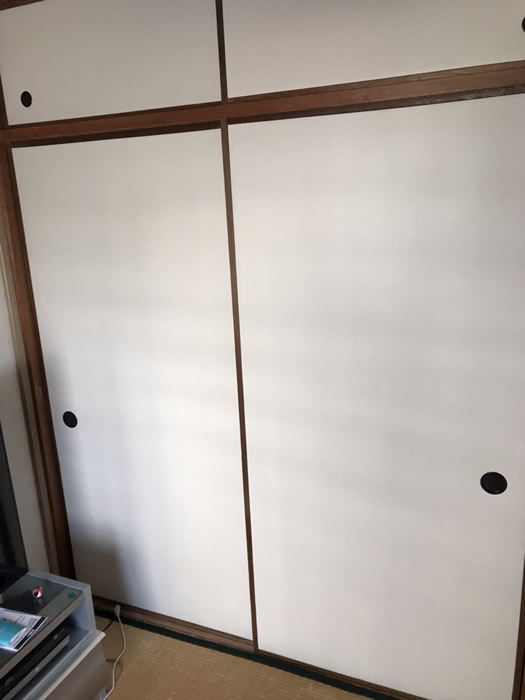 神戸市西区のお客様襖の張替え写真