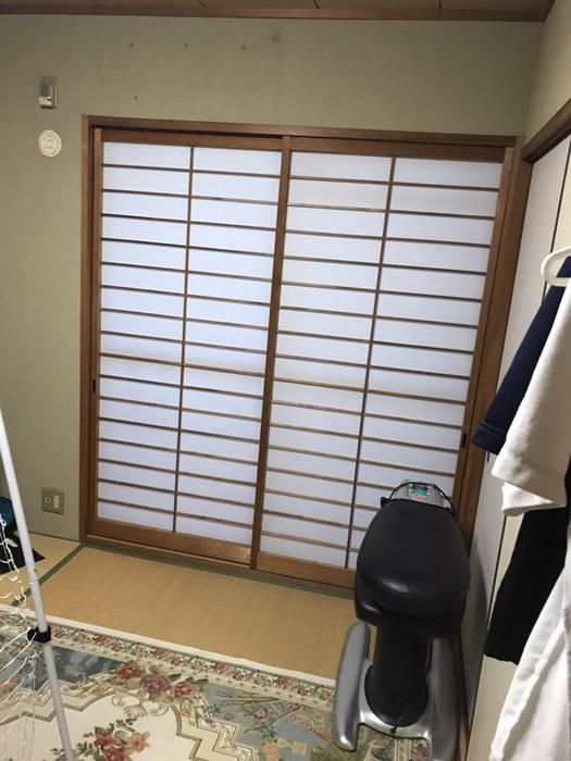 神戸市西区のお客様障子の張替え写真