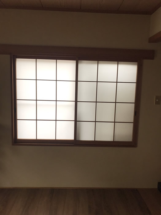 神戸市西区のお客様障子の張替え写真