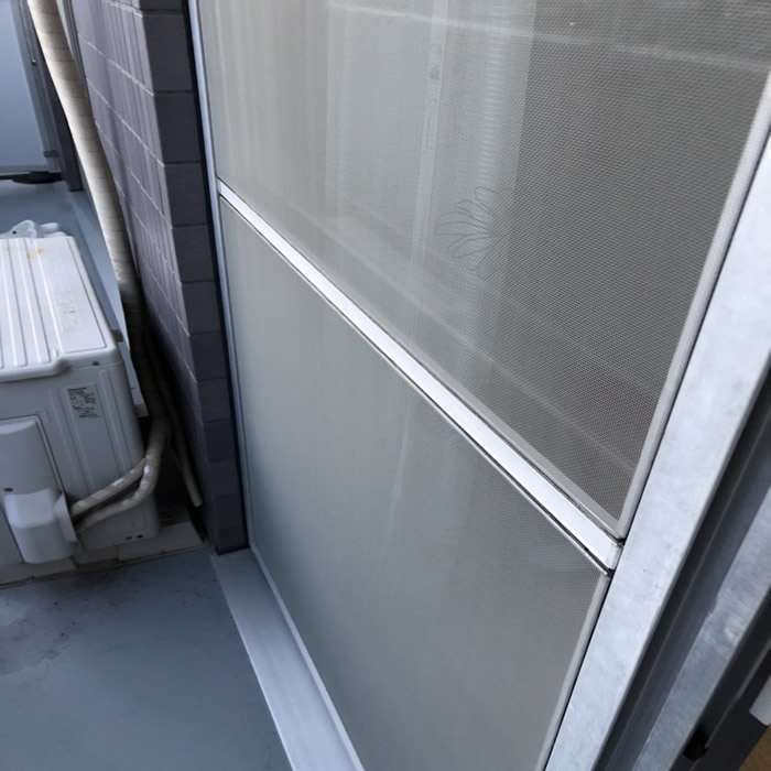 神戸市須磨区のお客様網戸の張替え写真