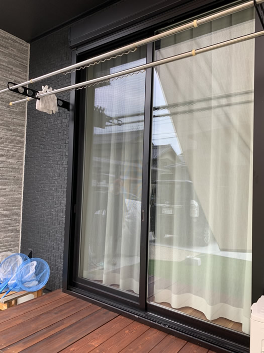 神戸市垂水区のお客様網戸の張替え写真