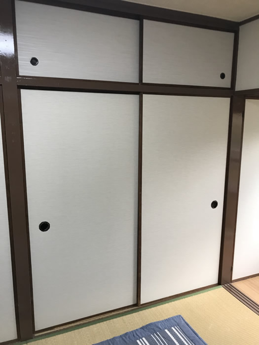 神戸市垂水区のお客様襖の張替え写真