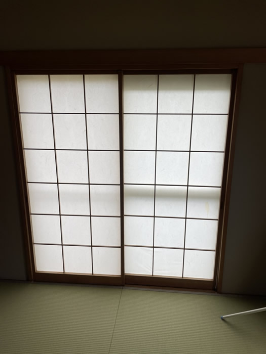神戸市垂水区のお客様障子の張替え写真
