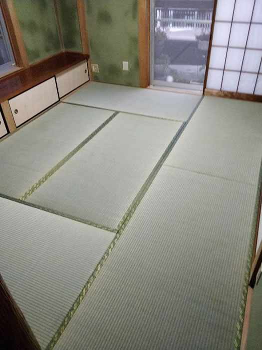 木津川市のお客様畳の張替え写真