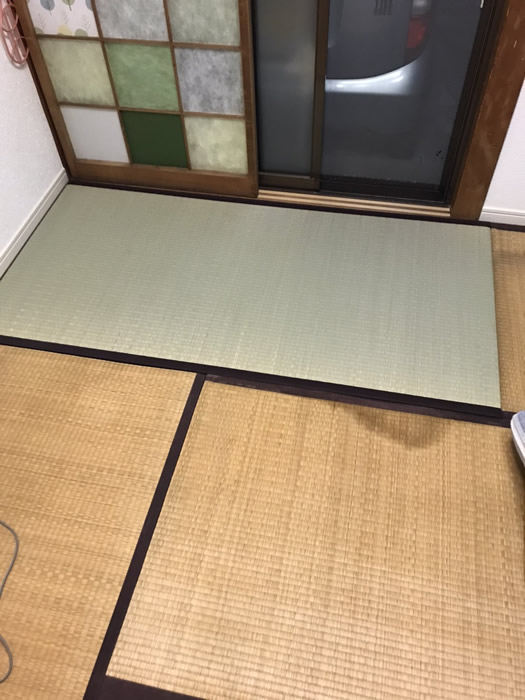 京都市上京区のお客様畳の張替え写真