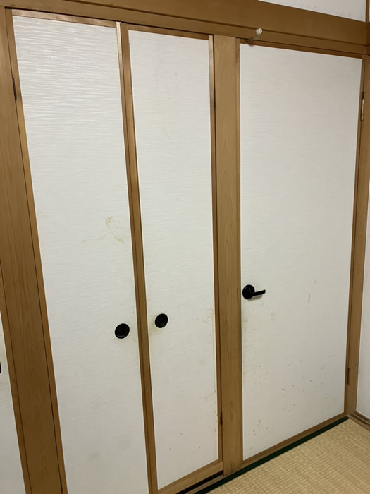 京都市右京区のお客様襖の張替え写真