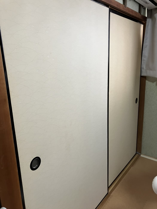 京都市右京区のお客様襖の張替え写真