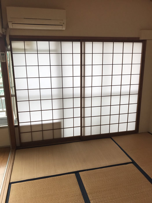 京都市右京区のお客様障子の張替え写真