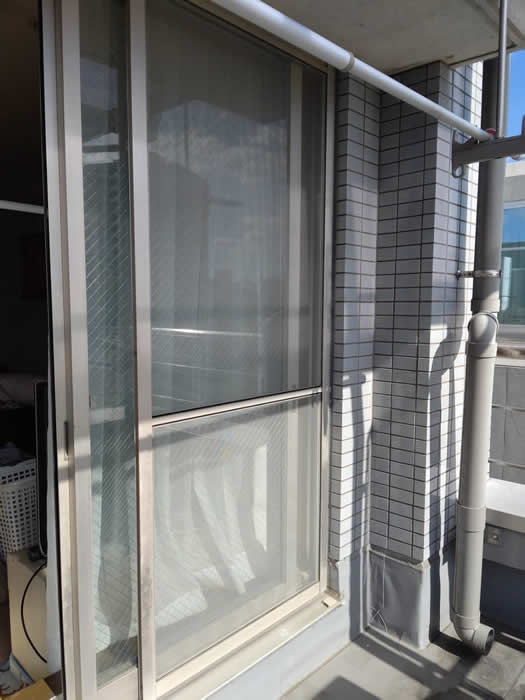 佐野市のお客様網戸の張替え写真