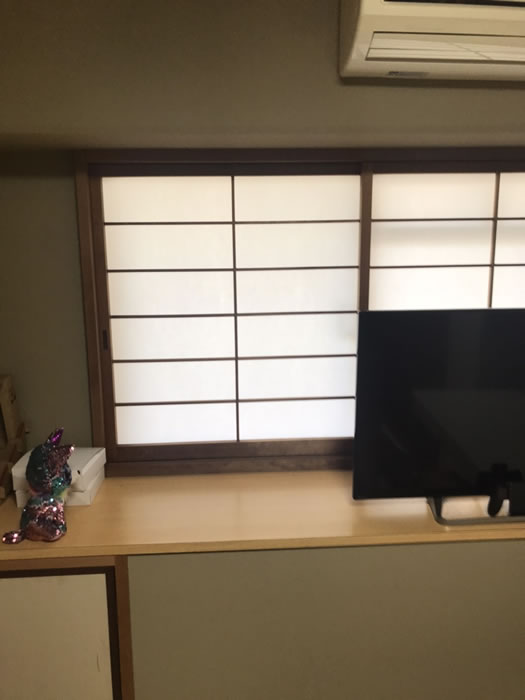 笛吹市のお客様障子の張替え写真