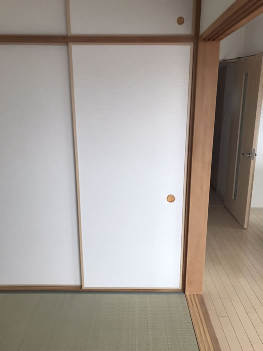 富士吉田市のお客様襖の張替え写真