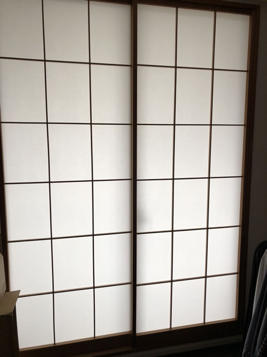 富士吉田市のお客様障子の張替え写真