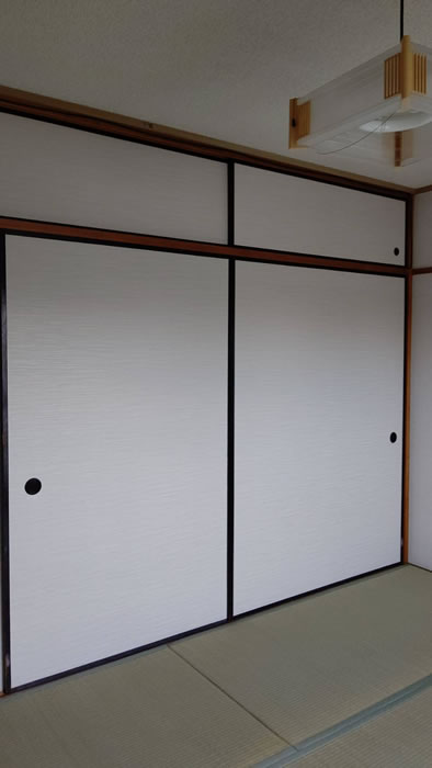 甲府市のお客様襖の張替え写真