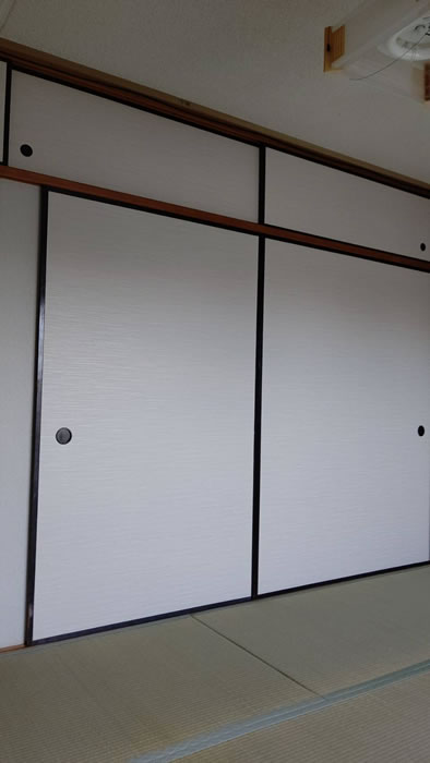 南アルプス市のお客様襖の張替え写真