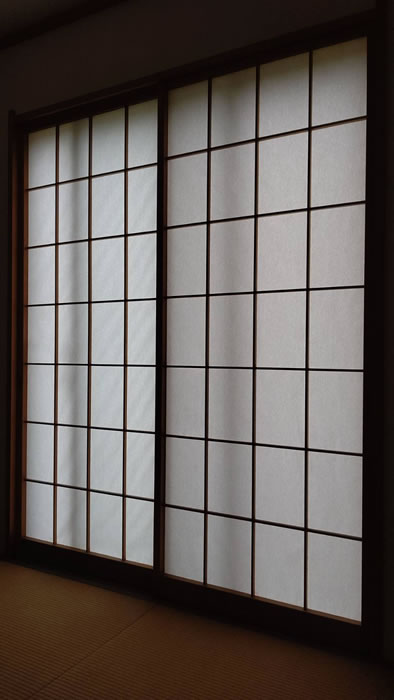 南アルプス市のお客様障子の張替え写真