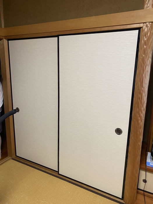 韮崎市のお客様襖の張替え写真