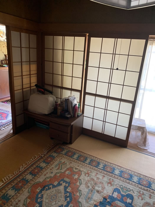 韮崎市のお客様障子の張替え写真