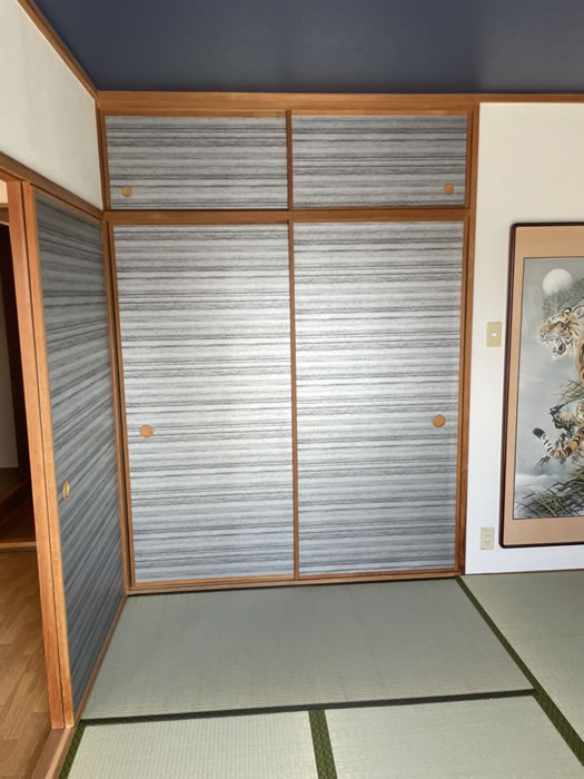 韮崎市のお客様障子の張替え写真