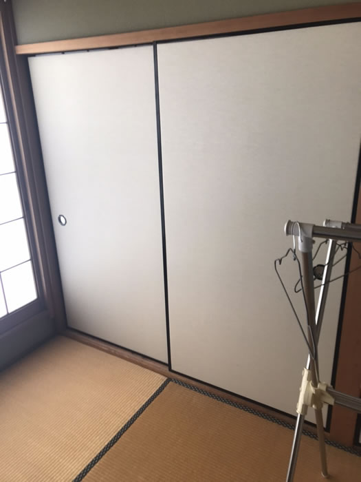 都留市のお客様襖の張替え写真