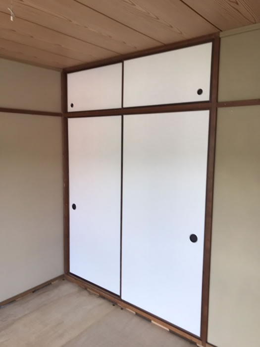 都留市のお客様襖の張替え写真