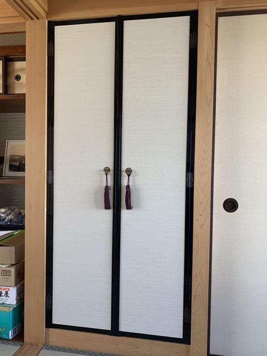 中央市のお客様襖の張替え写真