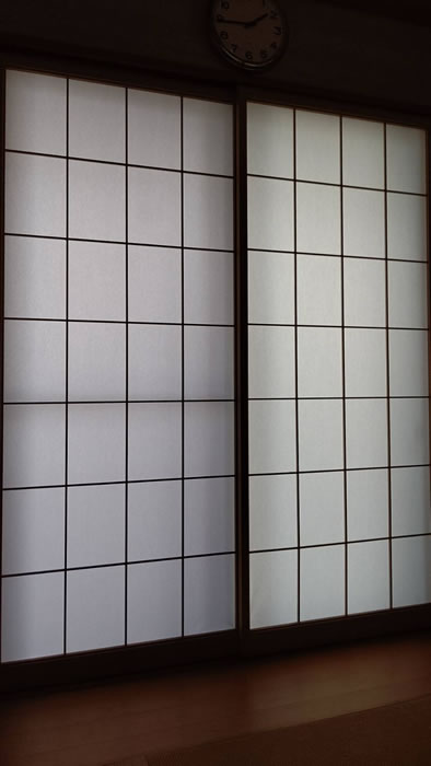 山梨市のお客様障子の張替え写真