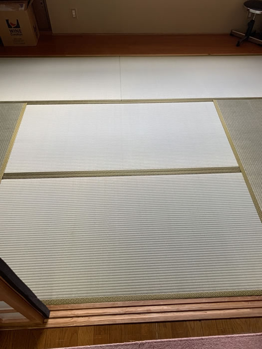 山梨市のお客様畳の張替え写真